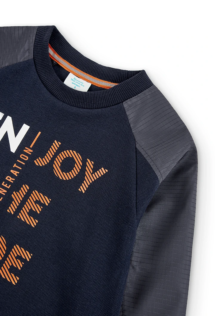 Sweat en molleton pour garçon