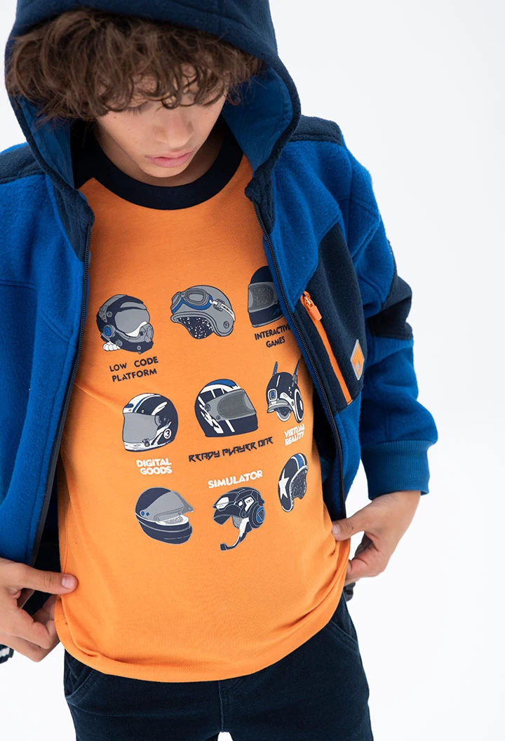 Camiseta malha para menino
