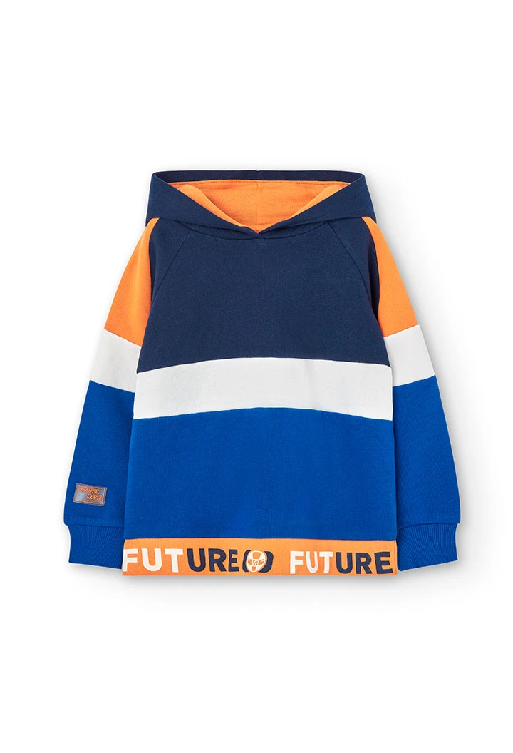 Sweat-Shirt plüsch mit mütze für junge