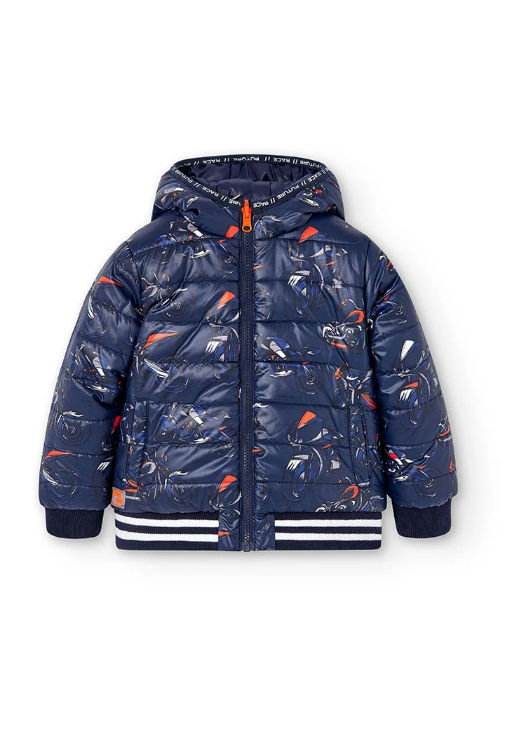Parka réversible en toile technique pour garçon