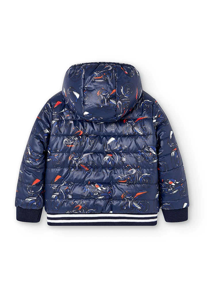 Parka réversible en toile technique pour garçon