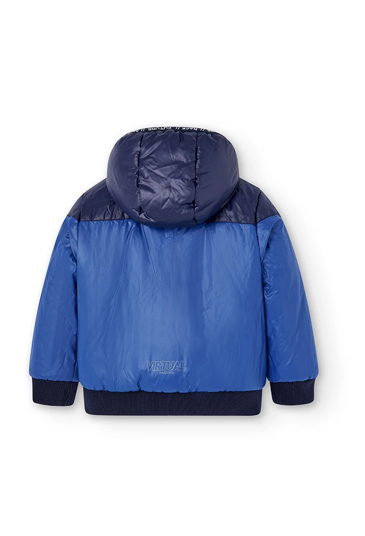 Parka réversible en toile technique pour garçon