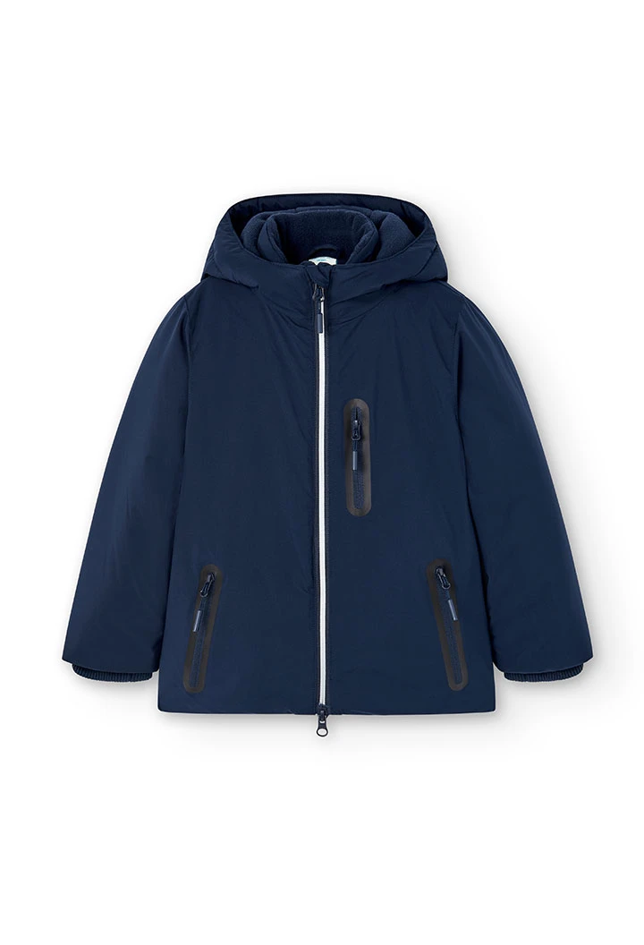 Parka en toile technique pour garçon