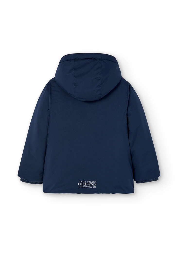 Parka en toile technique pour garçon
