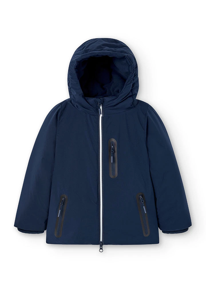 Parka en toile technique pour garçon
