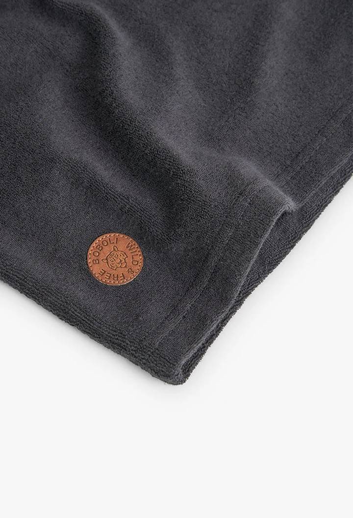 Polo garçon en éponge grise