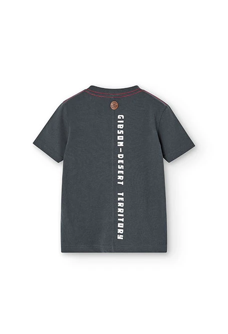 Strick-Shirt für Jungen in Farbe Grau 