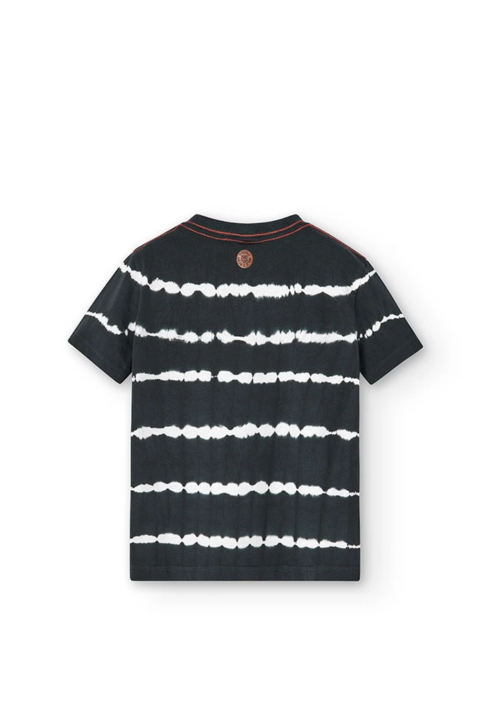 T-shirt tricoté gris pour garçon