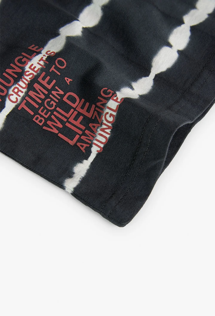 T-shirt tricoté gris pour garçon