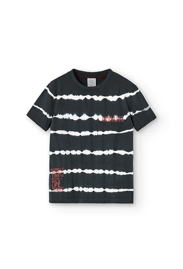 Strick-Shirt für Jungen in Farbe Grau