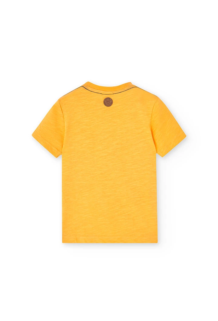 Strick-Shirt für Jungen in Farbe Gelb
