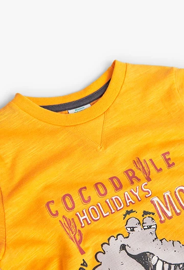 Maglietta in jersey da bambino gialla