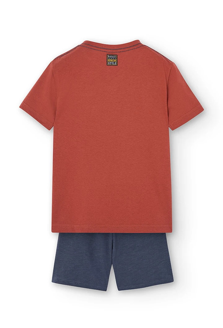 Pack tricoté pour bébé fille en orange