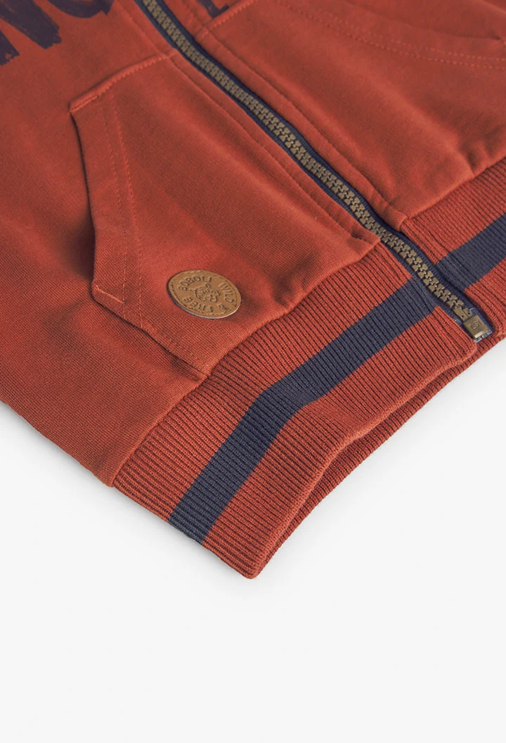 Fleece-Jacke getönt, für Jungen, in Farbe Orange