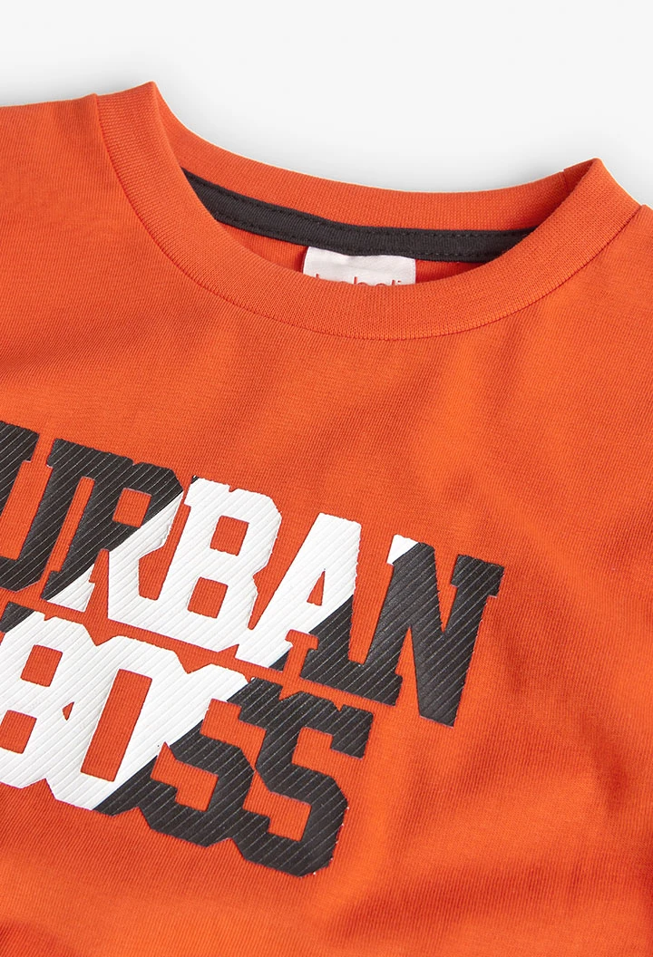 T-Shirt für Jungen in Orange