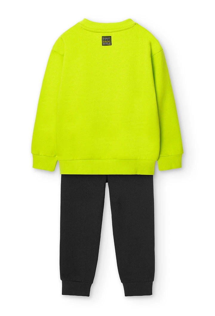 Completo da bambino in verde lime