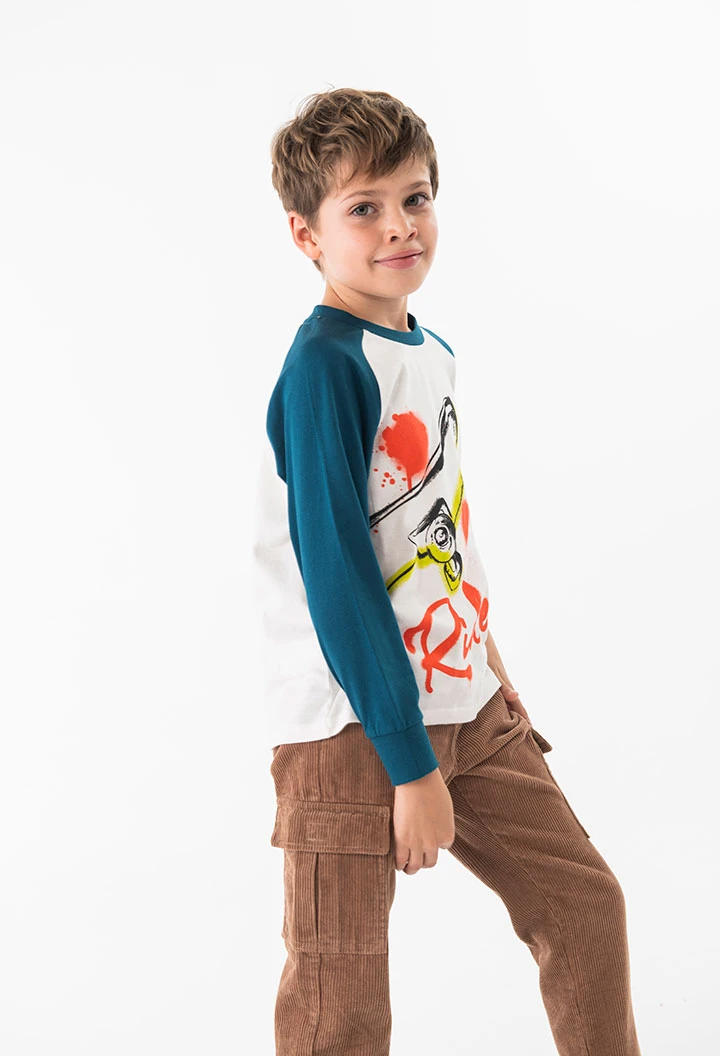 Brown corduroy trousers for boy