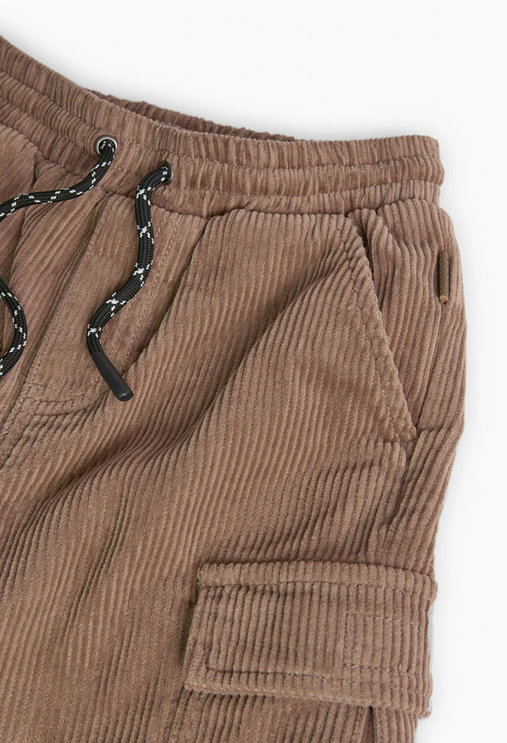 Brown corduroy trousers for boy