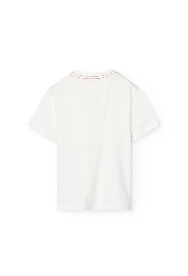Maglietta a maglia per bambino in bianco