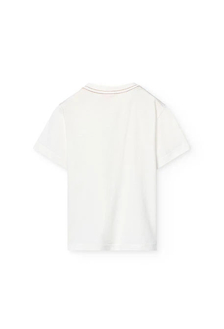 Jungen-Strickshirt in Weiß