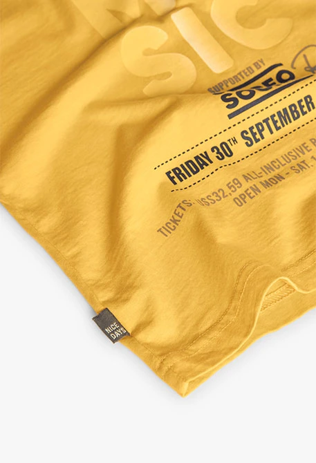Maglietta a maglia per bambino di colore giallo