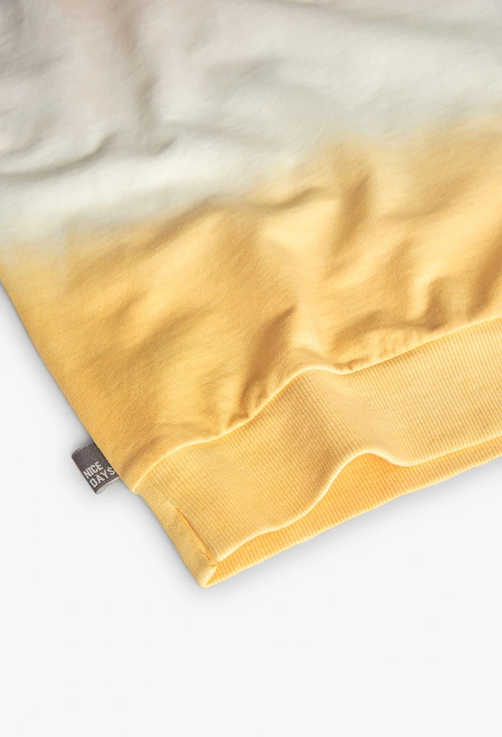Felpa di pile per bambino in colore beige tinto