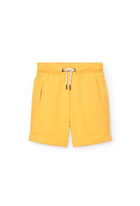 Kids\' yellow plush shorts