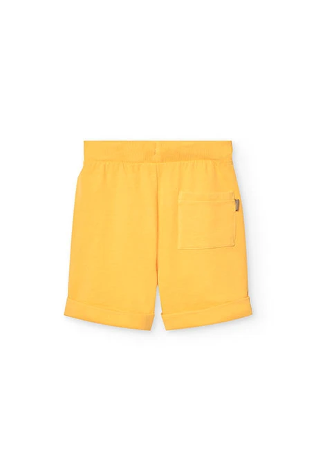 Kids\' yellow plush shorts
