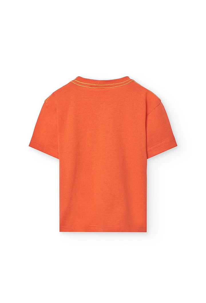 Maglietta a maglia per bambino di colore arancione