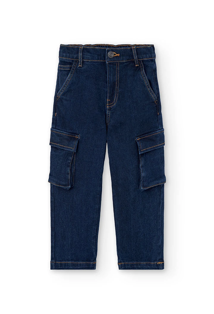 Pantalon en jean garçon bleu marine