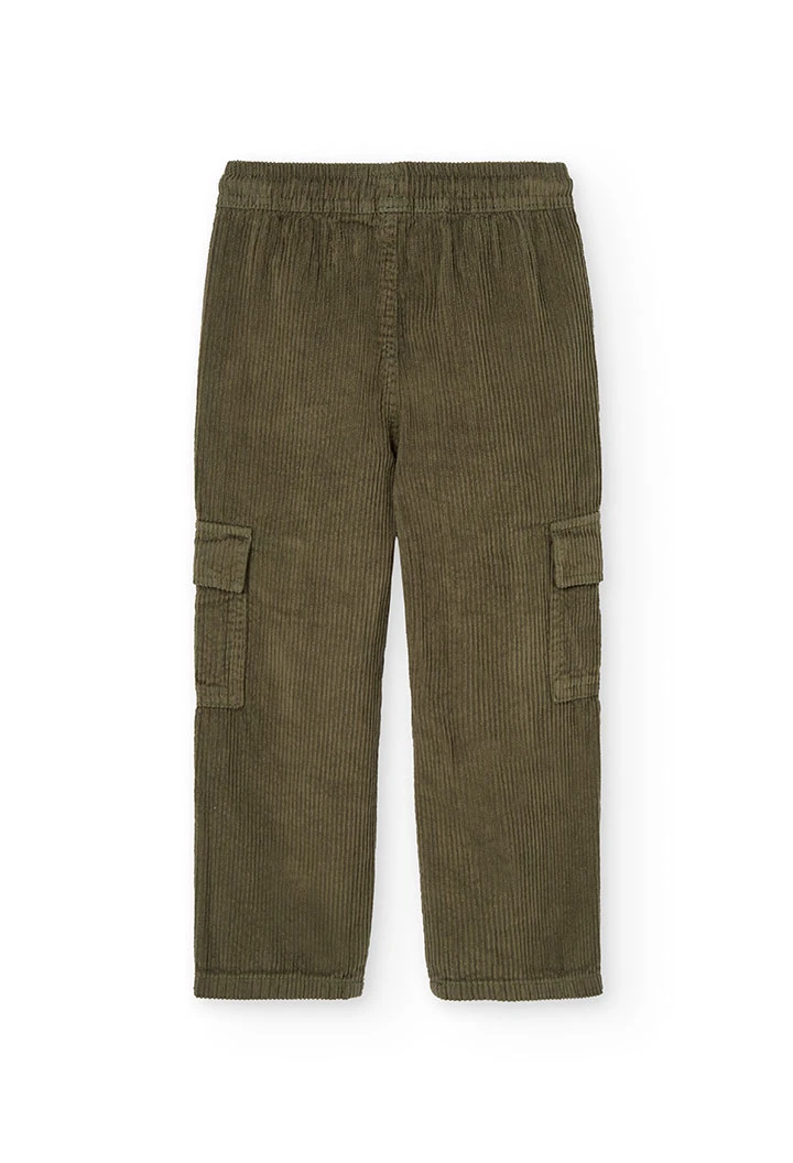 Boy´s green corduroy trousers