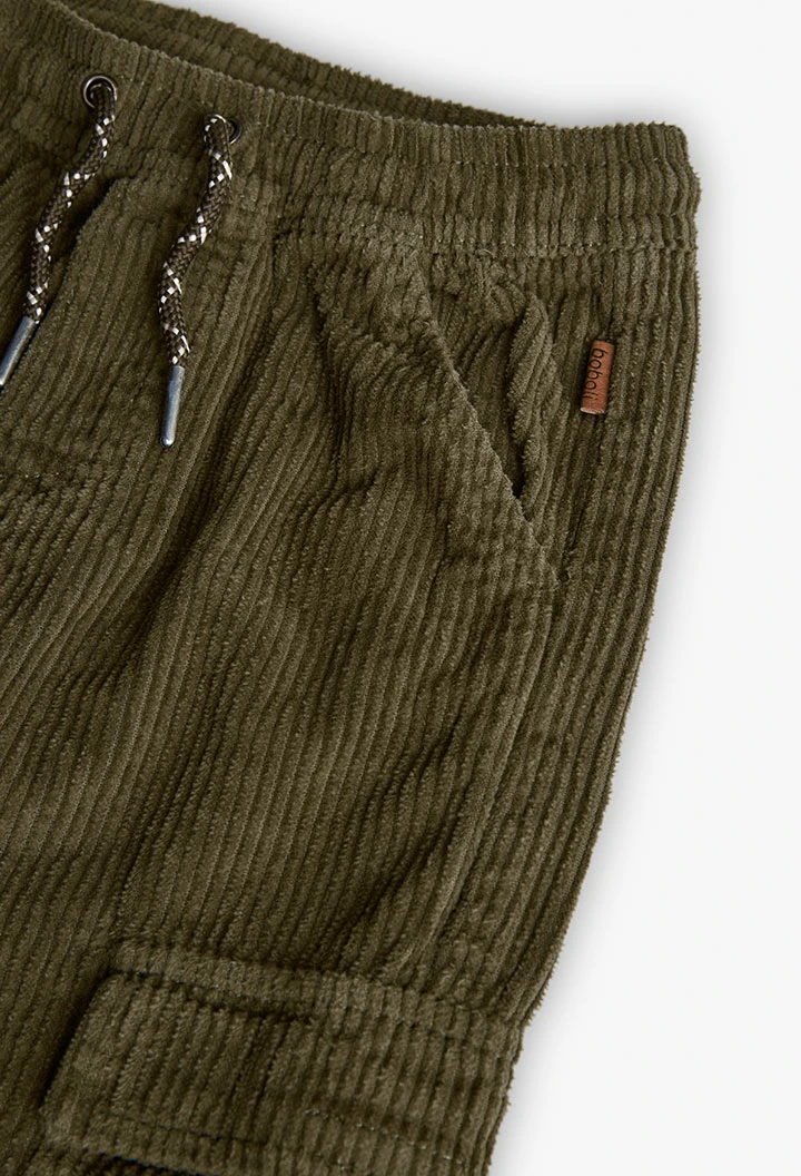 Boy´s green corduroy trousers