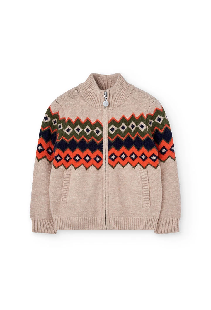 Beige Jungen für jacke