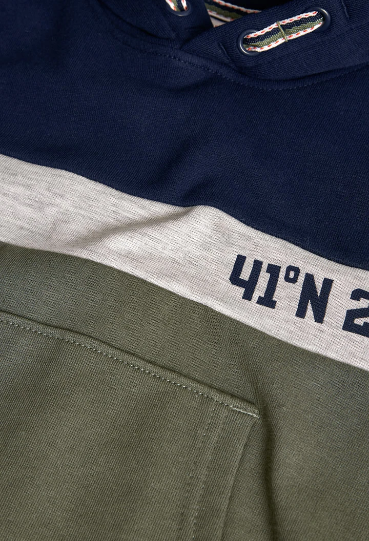 Sweatshirt de menino de felpa com capuz