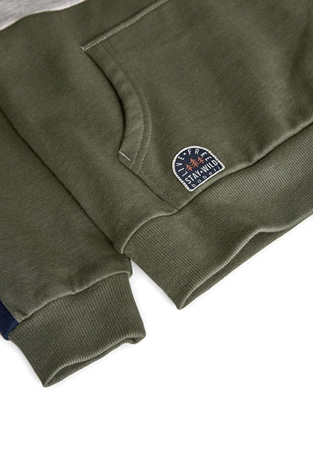 Jungen-Fleece-Sweatshirt mit Kapuze