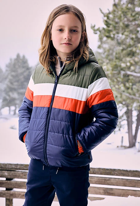 Parka niño tejido técnico reversible