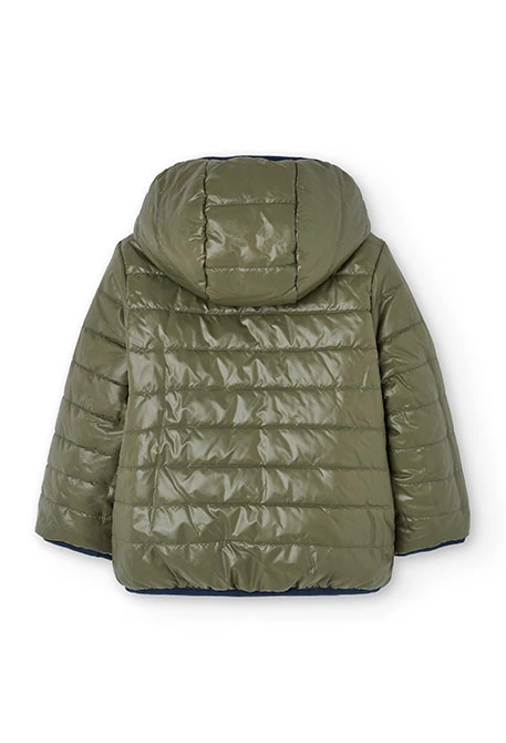 Reversible technical fabric boy´s parka