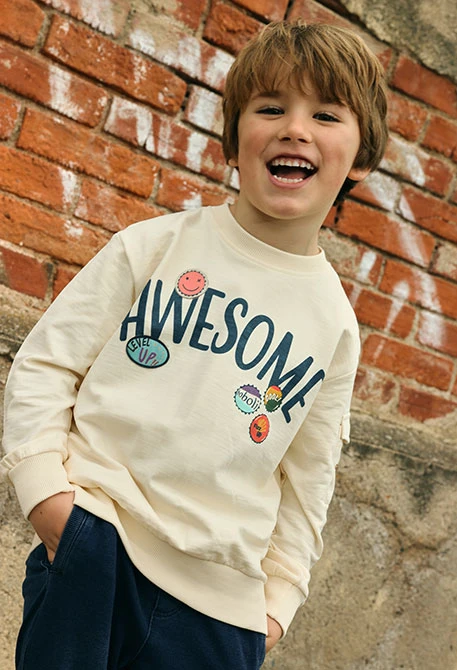 Felpa bambino awesome