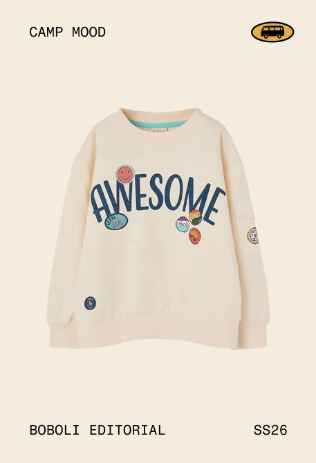 Kid?s sweatshirt awesome