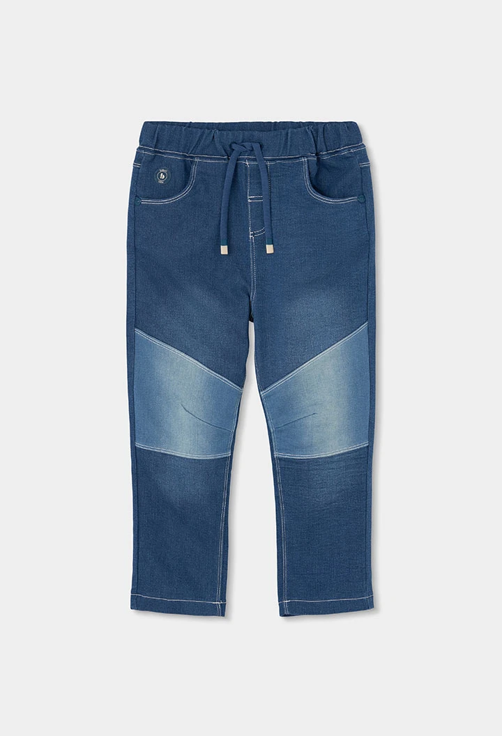 Pantaloni bambino denim blu