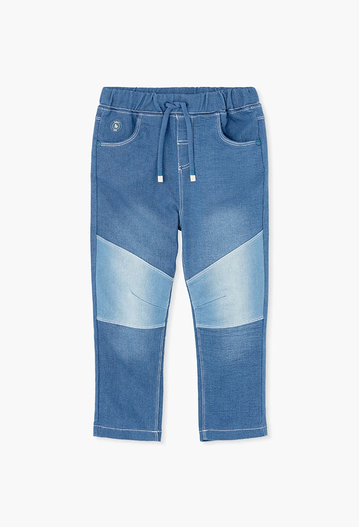 Calça menino denim azul