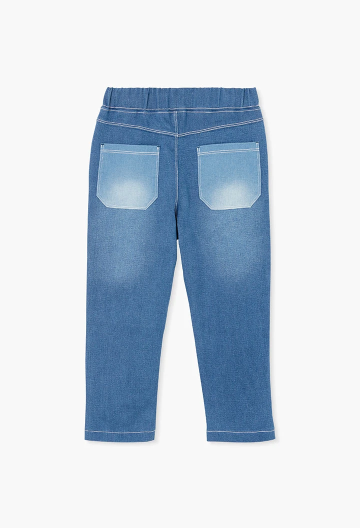 Pantaloni bambino denim blu