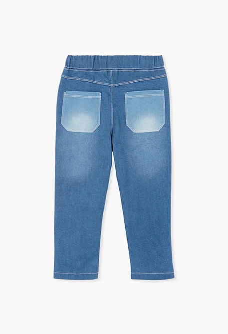 Pantaloni bambino denim blu