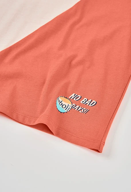 Camiseta criança algodão color block