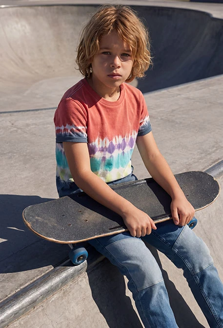 Multicolor Baumwoll-T-Shirt für Jungen