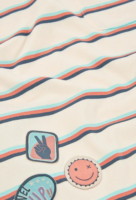 T-shirt enfant en maille rayée