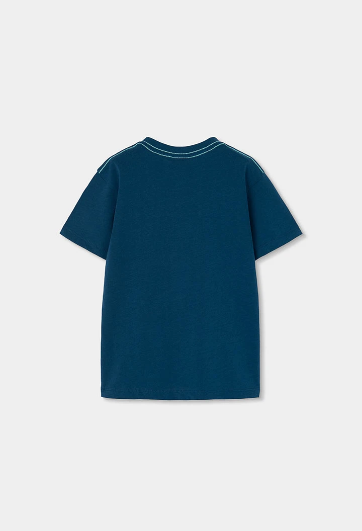 T-shirt garçon en jersey de coton vert