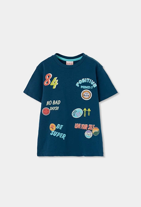 Green cotton knit child?s T-shirt