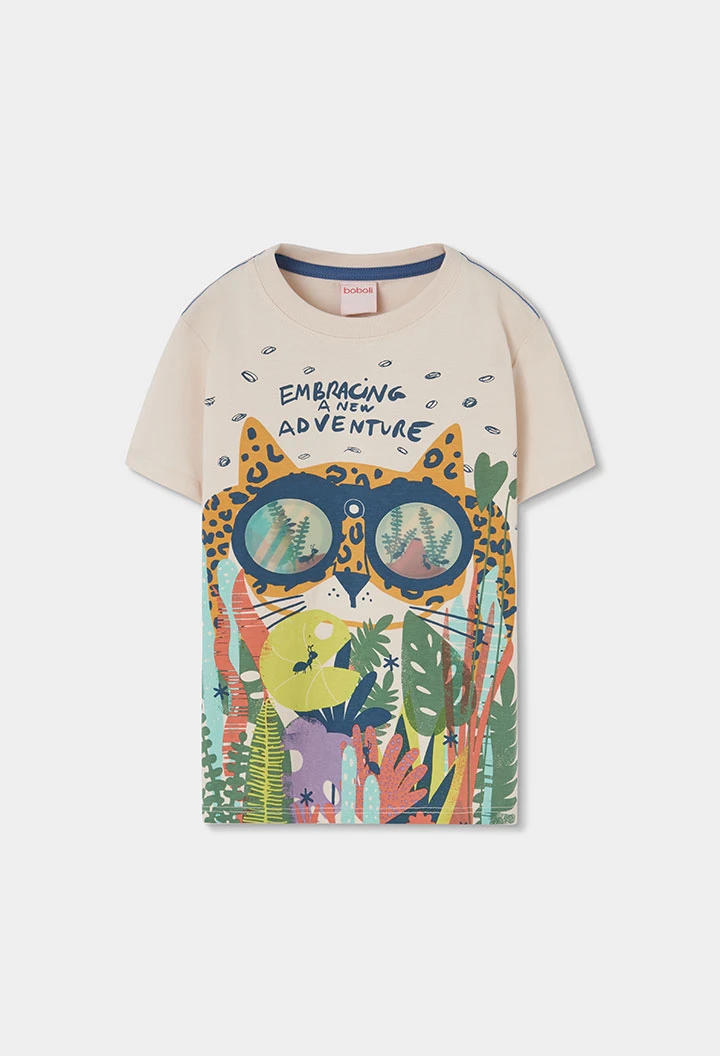 T-shirt pour enfant en coton brut