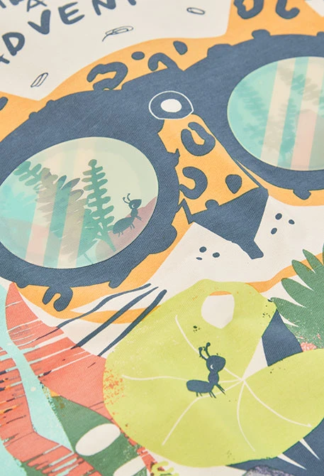 Jungen T-Shirt aus ungebleichter Baumwolle